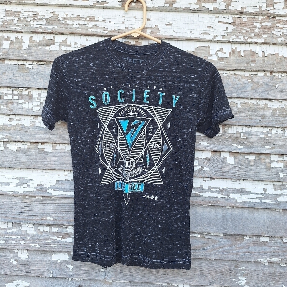 🌟 Society Black Live Free Tee Size Small